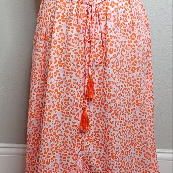 NWT Tommy Bahama Sz L Charming Cheetah Sleeveless Summer Maxi Dress - Picture 5 of 13